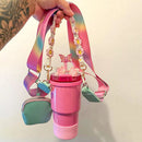 4Pcs Colorful Accessories Set for Stanley 30oz 40oz Tumbler Cup  Holder with Strap, Water Bottle Handle Strap Carrier Boot