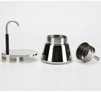 1 2 4Cups Espresso Coffee Maker Stainless Steel Mini Moka Pot With Unique Design