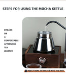 1 2 4Cups Espresso Coffee Maker Stainless Steel Mini Moka Pot With Unique Design