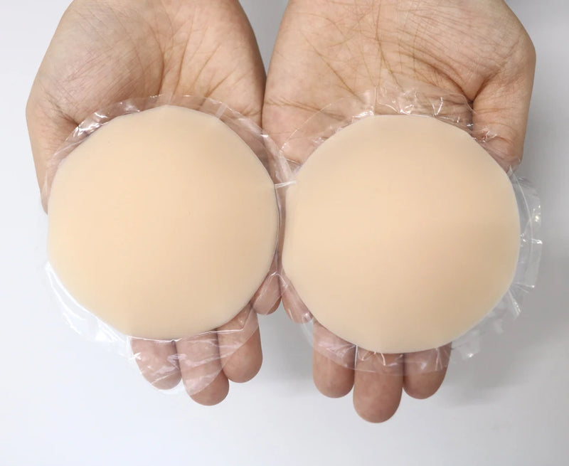 Nipple Covers No Show Reusable Seamless Pasty Sticky Adhesive Silicone Nipple Pasties for Women