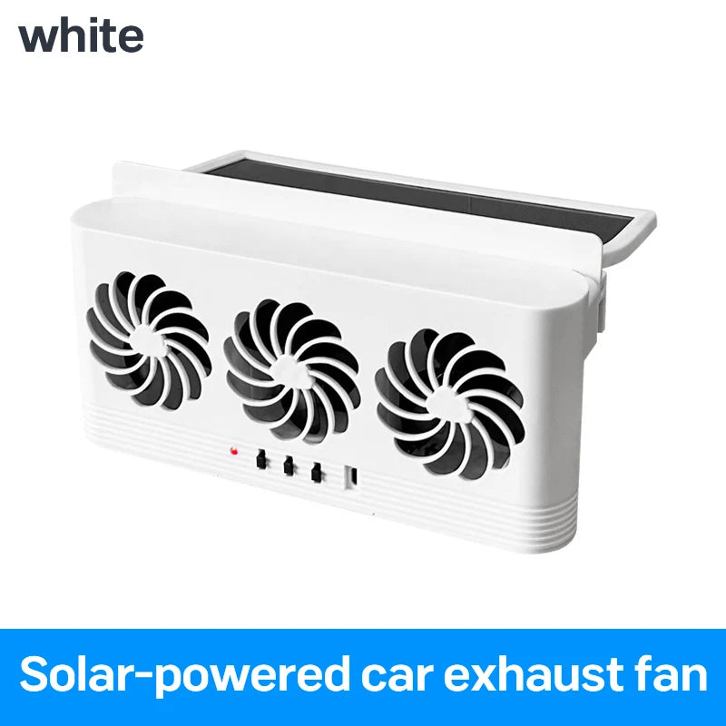 Automobile Exhaust Fan Heat Dissipation Smoke Exhaust Oxygen Cycle Intelligent Tri-Mode Exhaust Fan Automobile Supplies