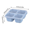 Bento Snack Boxes | Meal Prep Container 4-Section | With Lid 4-Compartment Lunchable Container Reusable For Desserts Nuts