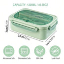 Bento Box Adult Lunch Box, Containers For Adults Men Women With 3 Compartments, Lunchable Food Container Back To School
