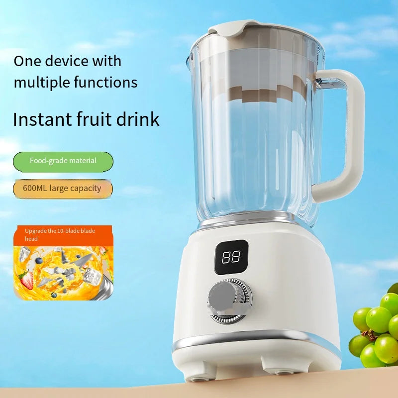 Portable Electric Juicer Blender 600ml USB Charging Fruit Smoothie Maker Lemon Orange Juicing Cup Compact Kitchen Appliance