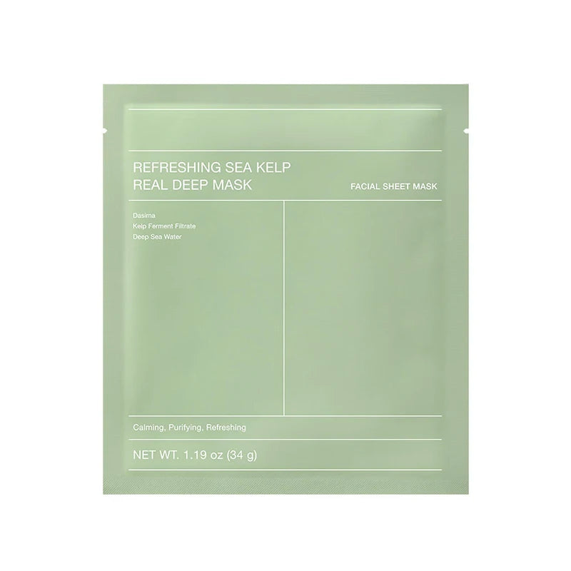 Refreshing Sea Kelp Real Deep Mask Korea Brand Collagen Deep Mask Moisturizing Overnight Hydrogel Bio-collagen Facial Sheet Mask