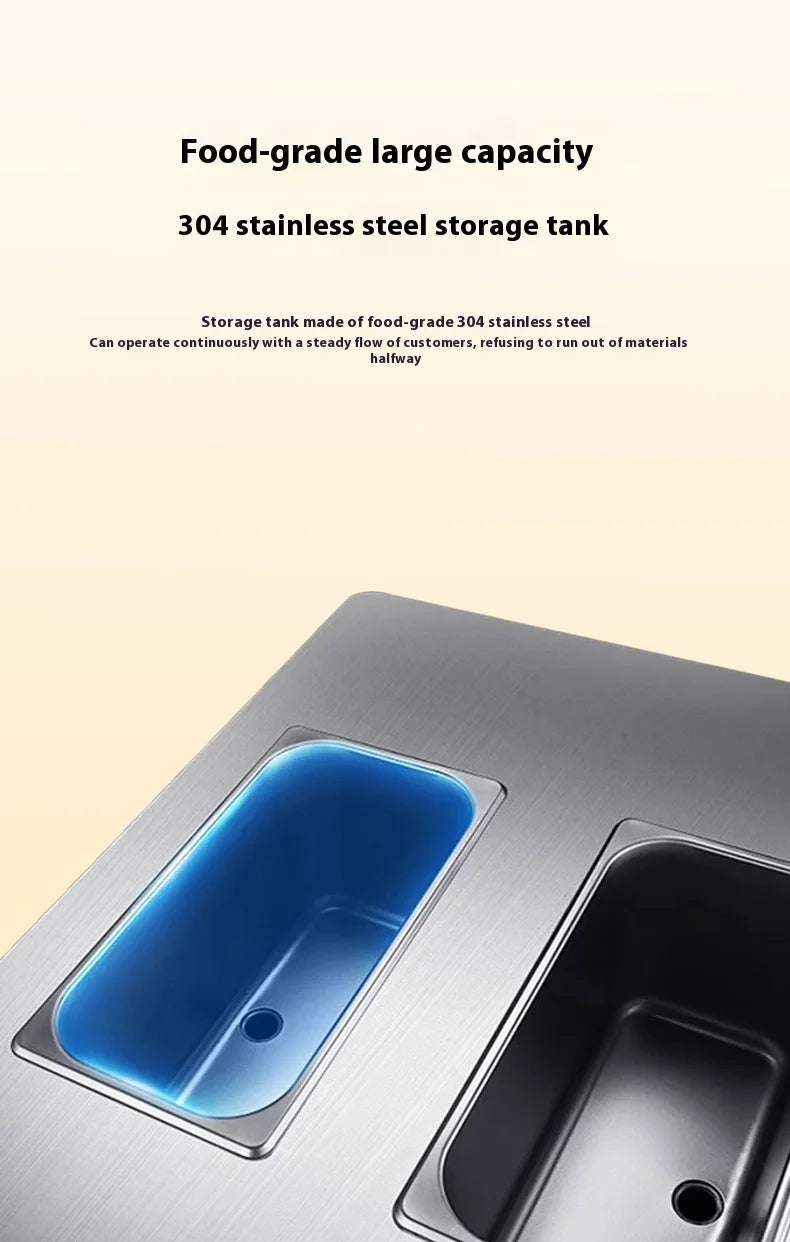 1Flavor Ice Cream Machine Commercial,Fully Automatic Soft Serve Maker with Digital Display, One TouchOperation for Home&Business