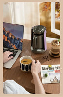 500ml Stainless Steel Moka Pot Coffee Maker Semi-Automatic Turkish Coffee Machine with Thermal Cup for Espresso Brewing