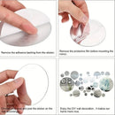 26 PCs 3D Acrylic Mirror Wall Sticker, round Mirror, DIY Bedroom, Bathroom and TV Background Room Sticker Wall Decoration
