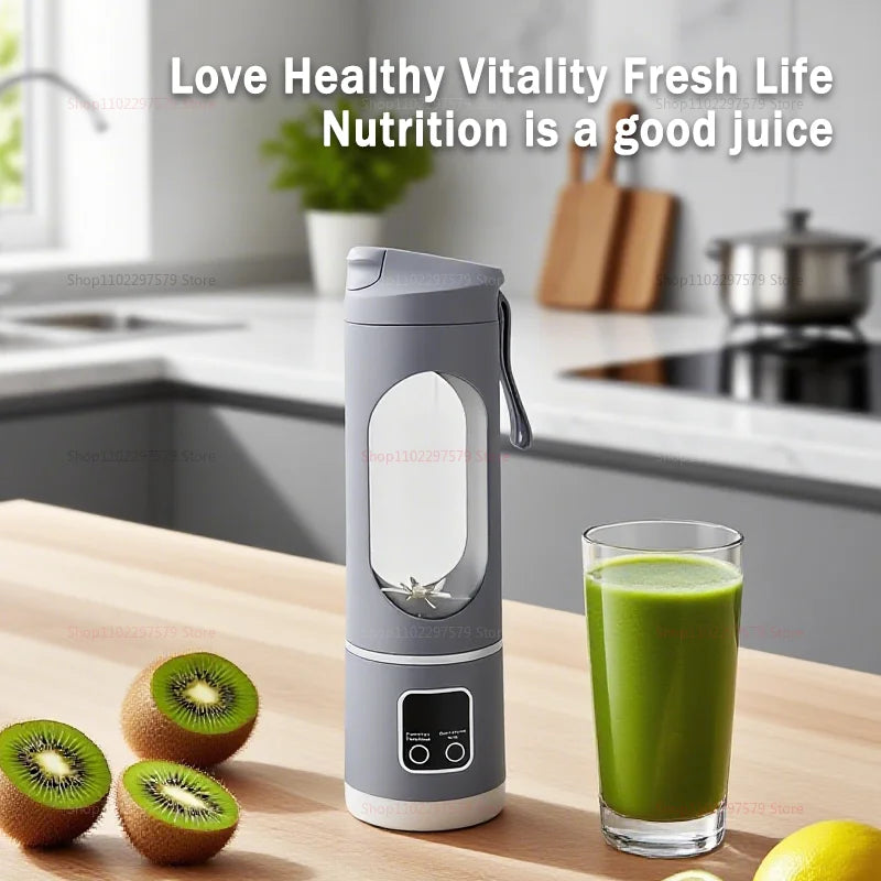 Portable Mini Electric Blender USB Rechargeable Smoothie Juicer Milkshake Maker For Fresh Fruit Orange Juice And On-The-Go Use