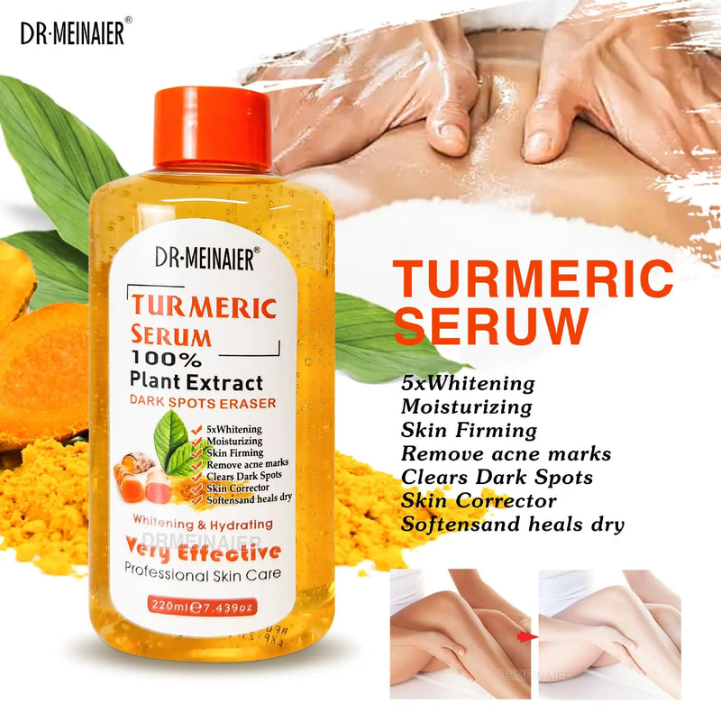 Vitamin C AHA Essence Original liquid Face Serum Brightning Moisturizing Turmeric Repairing Anti Aging Lifting Skin Care 220ml