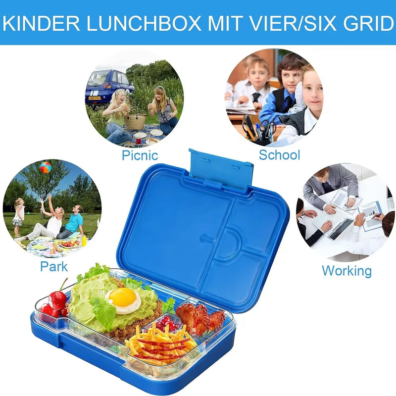 Bento Lunch Box for Kids: BPA Free Kids Bento Box Toddler Lunch Box for Daycare or School