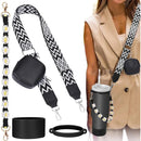 4Pcs Colorful Accessories Set for Stanley 30oz 40oz Tumbler Cup  Holder with Strap, Water Bottle Handle Strap Carrier Boot