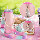 4Pcs Colorful Accessories Set for Stanley 30oz 40oz Tumbler Cup  Holder with Strap, Water Bottle Handle Strap Carrier Boot