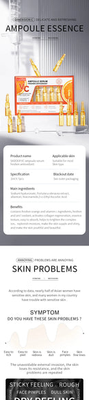 Vitamin C Serum for Face Moisturizing Activate Collagen Regeneration, Firming and Brightening Skin Care