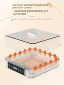 220V Automatic Yogurt Maker with 9 Jars, Perfect for Homemade Pickles, Natto, and Sake, Large Capacity A