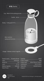 Portable Electric Juicer Blender Usb Mini Fruit Mixers Juicers Fruit Extractors Food Milkshake Multifunction Juice Maker Machine