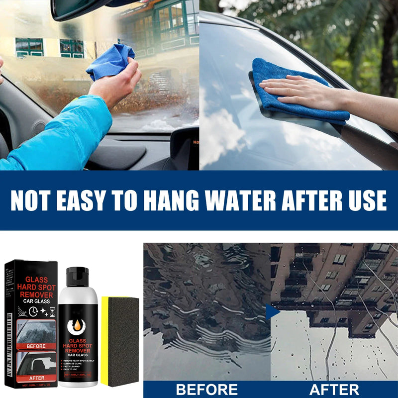 Car Glass Oil Film Cleaner Car Window Cleaning Automobile Windshield Remove Stains Automobile Windscreen Eliminate Greasy Dirt