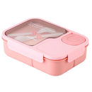 Bento Lunch Box For Kids Girls Cartoon Students Kawaii Cute Heated 3 Grid Sandwich Snack Food Box Special Canteen Food Storage