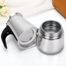 Moka Pot Machine Mocha Latte Pot Stainless Steel Mocha Espresso Coffee for Office Kitchen Italian Coffee Maker 2/4/6/9/12 Cups