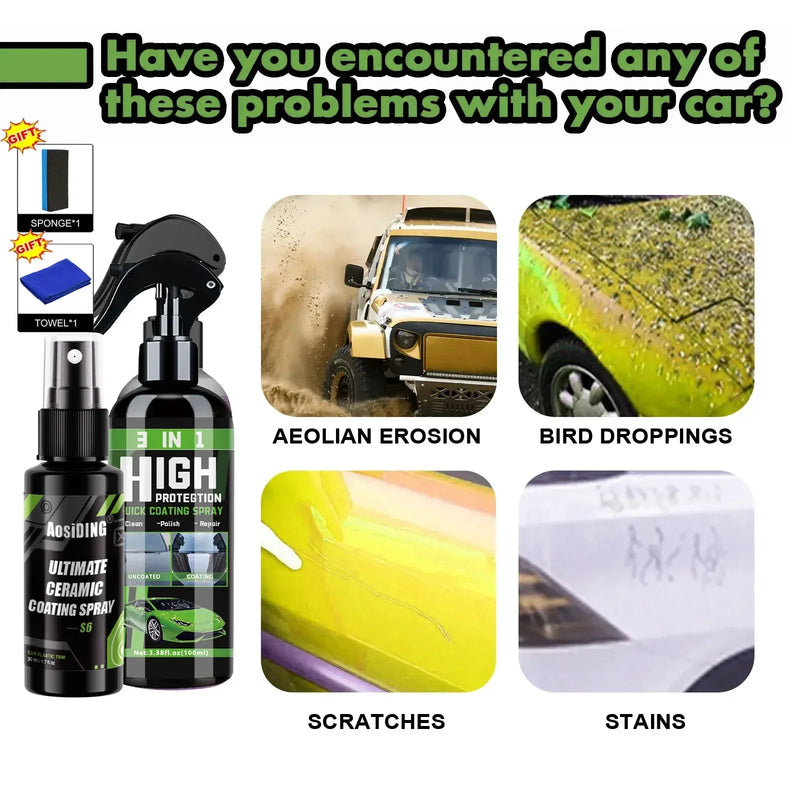 Automobile Quick Coating Spray Polishing Repair Detergent Paint Protection Spray Automobile Accessories ZN7V&cpd