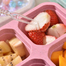 Bento Snack Boxes | Meal Prep Container 4-Section | With Lid 4-Compartment Lunchable Container Reusable For Desserts Nuts