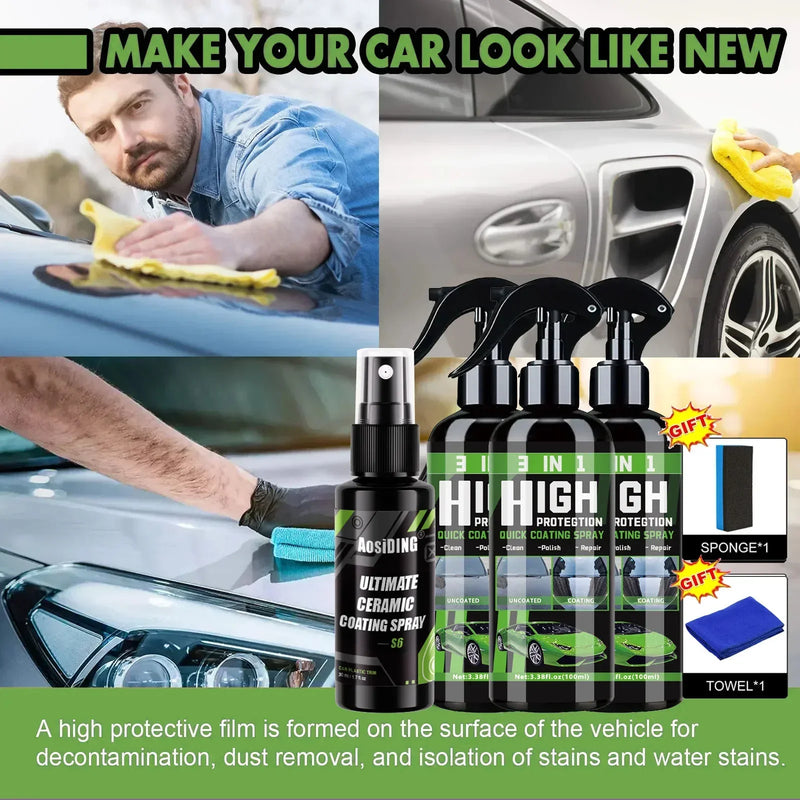 Automobile Quick Coating Spray Polishing Repair Detergent Paint Protection Spray Automobile Accessories ZN7V&cpd