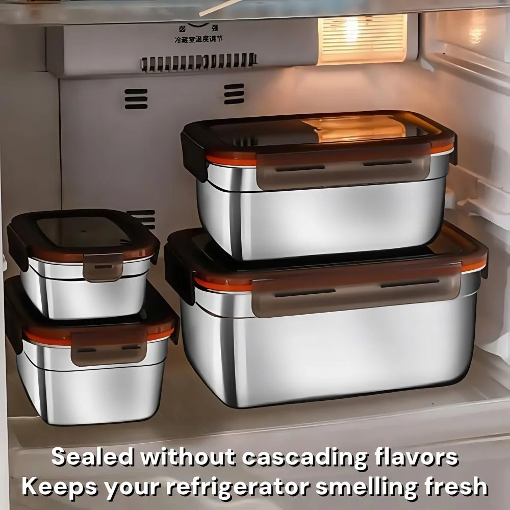 Bento Lunch Boxes adults，Kitchen Organizers Camping Airtight Tupper Lunchbox Food Side Dish Taper Meal Prep Storage Containers