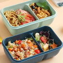 Microwaveable Lunch Box Divided Non-flavored Bento Box Japanese-style Student Adult Office Lunch Box with Meal