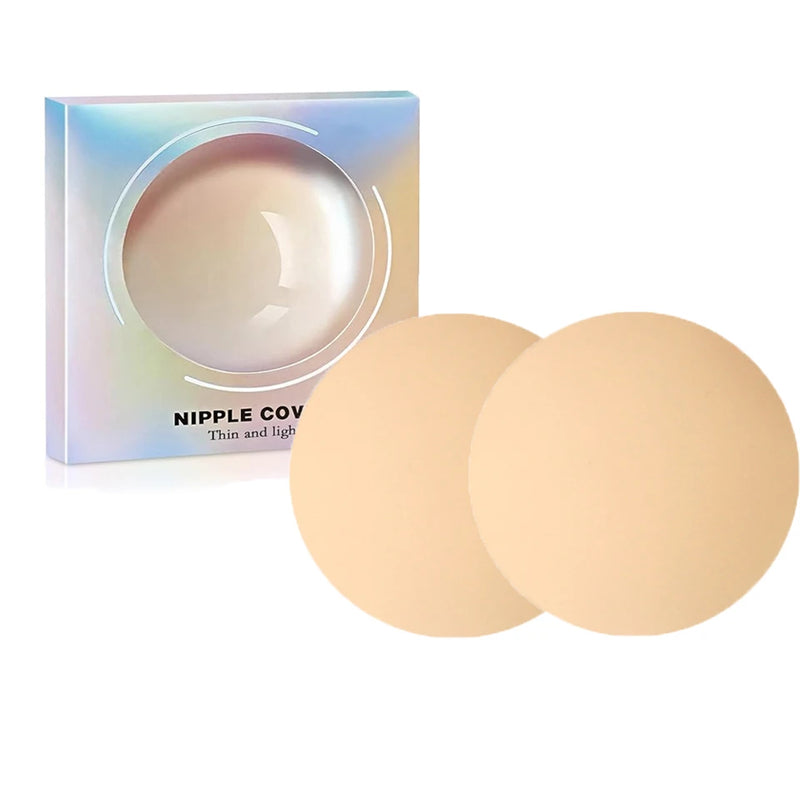 Nipple Covers No Show Reusable Seamless Pasty Sticky Adhesive Silicone Nipple Pasties for Women