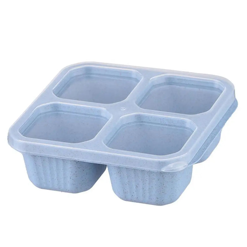 Bento Snack Boxes | Meal Prep Container 4-Section | With Lid 4-Compartment Lunchable Container Reusable For Desserts Nuts