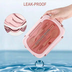 Bento Box Adult Lunch Box, Containers For Adults Men Women With 4 Compartments, Lunchable Food Container Back To School