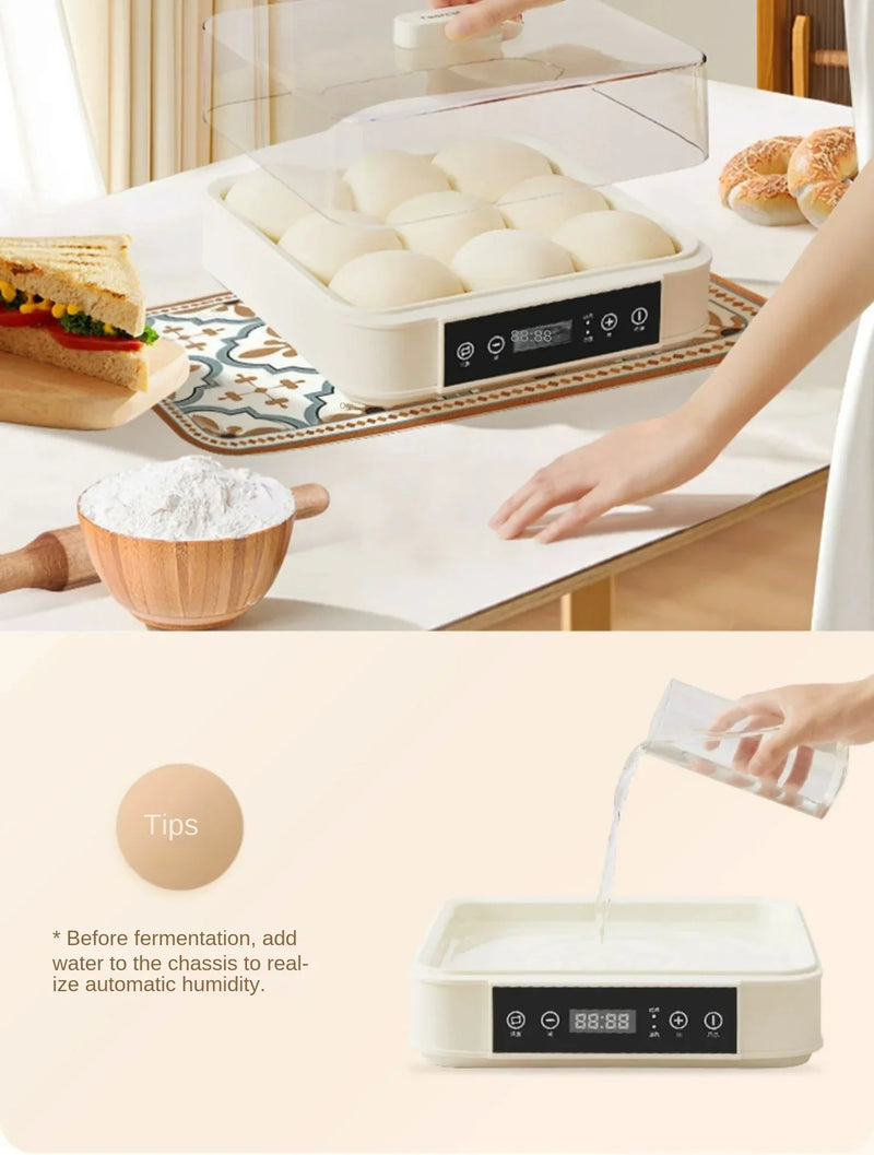 220V Automatic Yogurt Maker with 9 Jars, Perfect for Homemade Pickles, Natto, and Sake, Large Capacity A