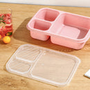1 Bento Box Lunch Box for Kids and Adults Reusable Food Storage Container 3 Compartment Lunch Box for School Work and Travel