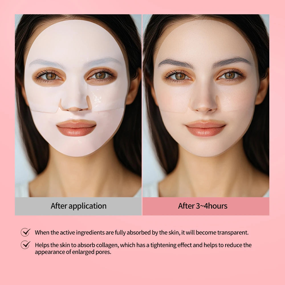 12pcs Bio-Collagen Real Deep Mask Elasticity Improvement Brighten Skin Pore Minimizing Firming Radiance Anti-Aging Skincare