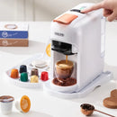 5-in-1 capsule coffee machine, fully automatic small household coffee machine, 7-speed water level hot and cold Italian style ca