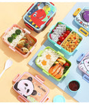Cute Lunch Box for Kids Girls Boys With Compartments Bento Lunchbox School Child Leakproof Children's Food Snack Boxes New 2025