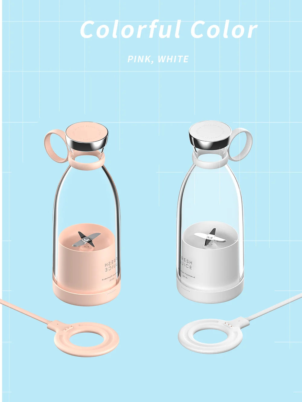 Portable Electric Juicer Blender Usb Mini Fruit Mixers Juicers Fruit Extractors Food Milkshake Multifunction Juice Maker Machine