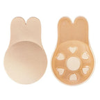Reusable Rabbit Nipple Cover Pasties Breast Push Up Stickers Adhesive Invisible Bra Lift Tape Women Nipples Covers Silicone Pads