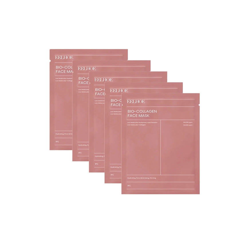1/5/10/15Pc Bio Collagen Face Mask Deep Hydration Shrink Pores Brightening Refreshing Overnight Mask Moisturizing Face Skin Care