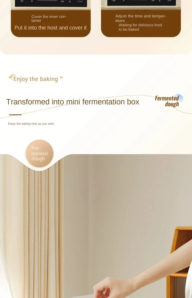 220V Automatic Yogurt Maker with 9 Jars, Perfect for Homemade Pickles, Natto, and Sake, Large Capacity A