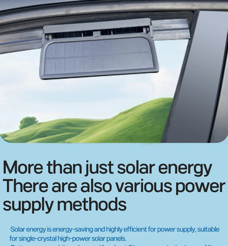 Automobile Exhaust Fan Heat Dissipation Smoke Exhaust Oxygen Cycle Intelligent Tri-Mode Exhaust Fan Automobile Supplies