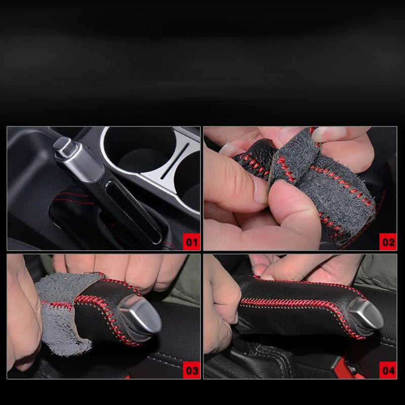 Automobile Gear Handbrake Cover Automobile Interior Accessories Manual Handbrake Box Gear Head Handle Automobile Decoration