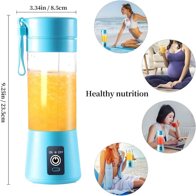Smoothie Machine Electric Household Juice Maker Wireless Rechargeable Usb Mini Hand Portable Fruit Blender