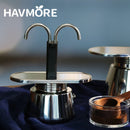 1 2 4Cups Espresso Coffee Maker Stainless Steel Mini Moka Pot With Unique Design