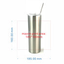 DIY 600ML 20 OZ Customize Tumbler Thermos  Photo LOGO Colorful Printing Stainless Steel Vacuum Coffee Juice Tea Milk Summer Gift