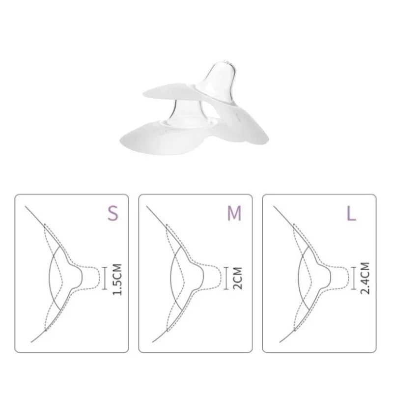 2Pcs Silicone Breastfeeding Nipple Protectors Feeding Mother Nipple Shields Protection Cover Soft Milk Feeding Nursing Shield