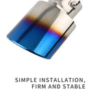 Shark belt net tail throat Stainless steel exhaust pipe Automobile exhaust pipe muffler Automobile accessories exhaust pipe