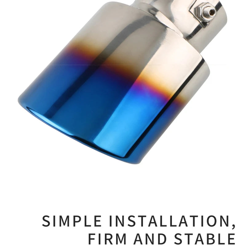 Shark belt net tail throat Stainless steel exhaust pipe Automobile exhaust pipe muffler Automobile accessories exhaust pipe