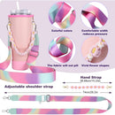 4Pcs Colorful Accessories Set for Stanley 30oz 40oz Tumbler Cup  Holder with Strap, Water Bottle Handle Strap Carrier Boot