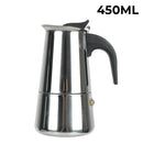 Stainless Steel Moka Coffee Maker Coffee Maker Pot Coffee Pot for Kitchen Mocha Espresso Latte Stovetop Filter 2/4/6/9 Cups
